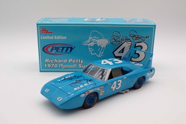 Richard Petty Autographed 1970 #43 Plymouth Superbird 1:24 Racing Champions Diecast Richard Petty Autographed 1970 #43 Plymouth Superbird 1:24 Racing Champions Diecast