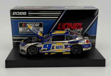 Chase Elliott 2026 Napa 1:24 Color Chrome Nascar Diecast - FOIL NUMBER DIECAST Chase Elliott, Nascar Diecast, 2026 Nascar Diecast, 1:24 Scale Diecast