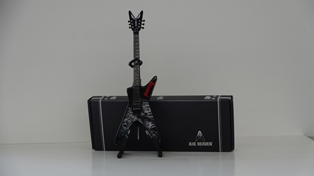 DD-008 - Dean Dimebag Pantera Black & White Southern Trendkill ML Miniature Guitar Model - ARTIST PROOF EDITION Axe Heaven, Gibson, replica guitar