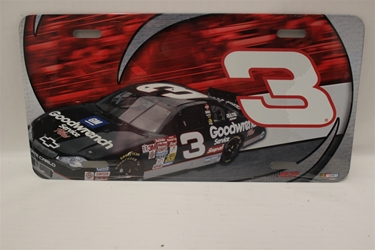 Dale Earnhardt #3 Good Wrench Black Car License Plate Dale Earnhardt,Black Car,License Plate,R and R Imports,R&R