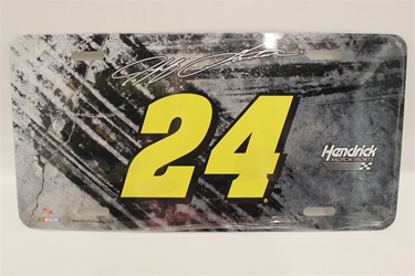 Jeff Gordon #24 No Sponsor Burnout License Plate Jeff Gordon ,Burnout,License Plate,R and R Imports,R&R