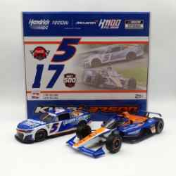 Kyle Larson 2024 HendrickCars.com "1100" 1:24 Nascar / 1:18 IndyCar 2 car Qualifying Version set Kyle Larson, Nascar Diecast, 2024 Nascar Diecast, 1:24 Scale Diecast, pre order diecast, Elite