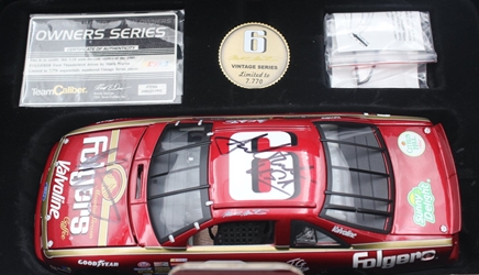 Mark Martin Dual Autographed by/ Jack Rousch 1989 Folgers 1:24 Team Caliber Owners Series Nascar Diecast Mark Martin Dual Autographed by/ Jack Rousch 1989 Folgers 1:24 Team Caliber Owners Series Nascar Diecast 