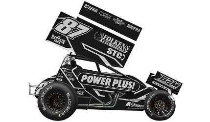 *Preorder* Aaron Reutzel 2026 Power Plus- Black  #87 1:18 Sprint Car Diecast Aaron Reutzel, sprint diecast, diecast collectibles, dirt racing, sprint car, diecast cars, 2026