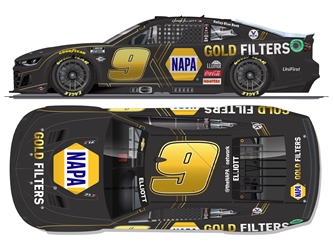 *Preorder* Chase Elliott 2023 NAPA Gold Filters 1:24 Color Chrome Nascar Diecast Chase Elliott, Nascar Diecast, 2023 Nascar Diecast, 1:24 Scale Diecast