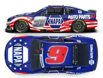 *Preorder* Chase Elliott 2026 Napa Patriotic 1:24 Raw Nascar Diecast - FOIL NUMBER DIECAST Chase Elliott, Nascar Diecast, 2026  Nascar Diecast, 1:24 Scale Diecast