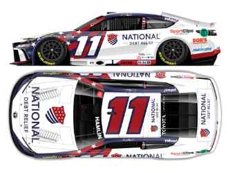 *Preorder* Denny Hamlin 2026 National Debt Relief 1:24 Color Chrome Nascar Diecast Denny Hamlin, Nascar Diecast, 2026 Nascar Diecast, 1:24 Scale Diecast