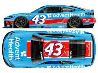 *Preorder* Erik Jones 2026 Adventhealth Throwback 1:24 Nascar Diecast Erik Jones, Nascar Diecast, 2026 Nascar Diecast, 1:24 Scale Diecast