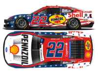 *Preorder* Joey Logano 2026 Shell-Pennzoil Stars and Stripes 1:24 Flash Coat Silver Nascar Diecast - FOIL NUMBER DIECAST Joey Logano, Nascar Diecast, 2026 Nascar Diecast, 1:24 Scale Diecast