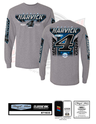*Preorder* Kevin Harvick Busch Light 4-Spot Long Sleeve Adult Tee Kevin Harvick, shirt, nascar, Busch Light, Stewart-Haas Racing