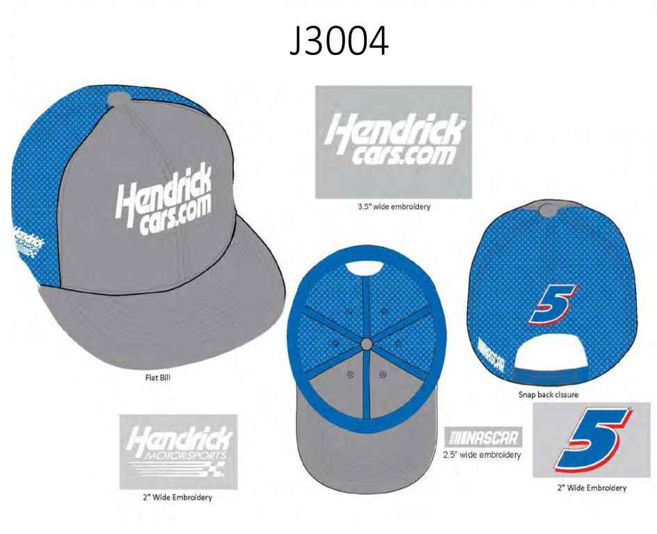 Kyle Larson 2022 HendrickCars.com Flat 