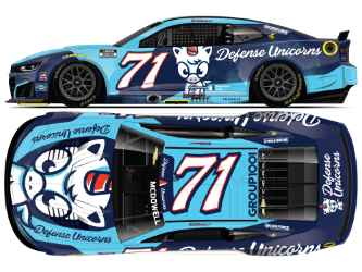 *Preorder* Michael McDowell 2026 Defense Unicorns 1:24 Raw Nascar Diecast  Michael McDowell, Nascar Diecast, 2026 Nascar Diecast, 1:24 Scale Diecast