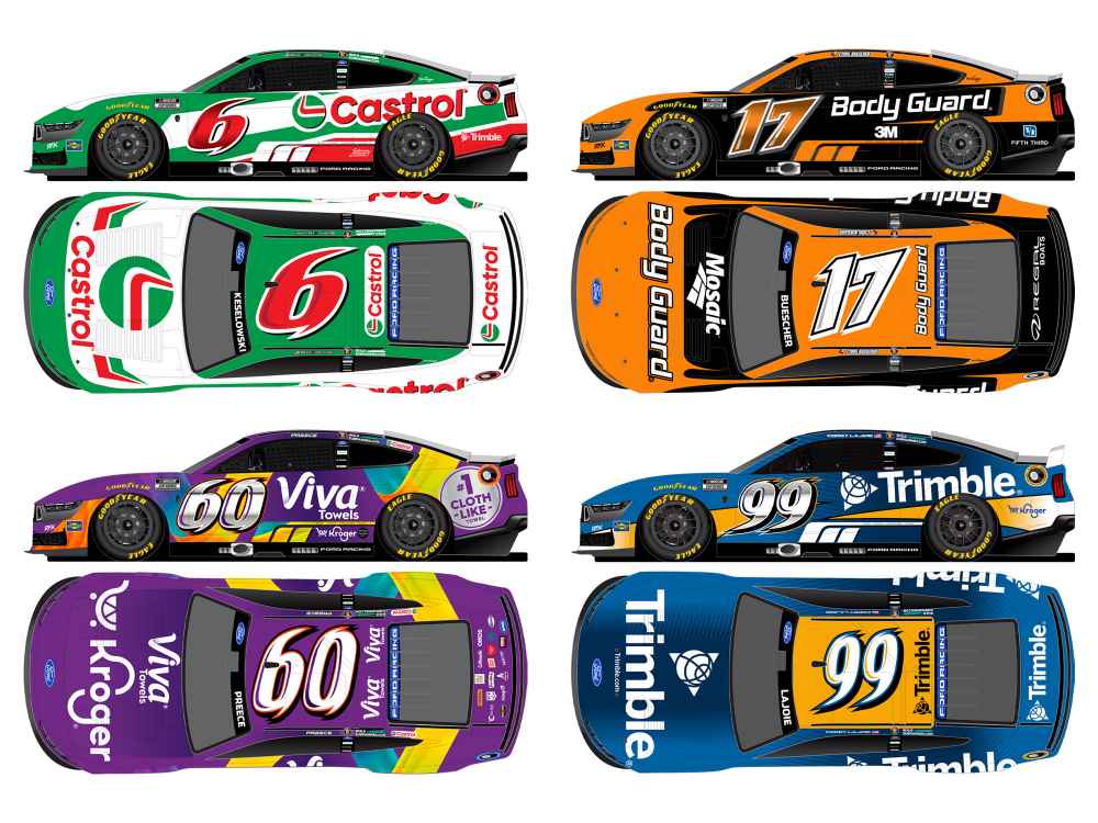 RFK 2026 Daytona Tribute 4-Car Set 1:64 Nascar Diecast-FOIL NUMBER DIECAST
