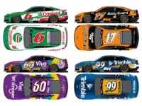 *Preorder* RFK 2026 Daytona Tribute 4-Car Set 1:64 Nascar Diecast-FOIL NUMBER DIECAST Ryan Preece, Brad Keselowski, Chris Buescher, Corey Lajoie, Nascar diecast