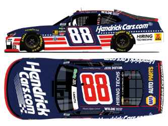 *Preorder* Rajah Caruth 2026 Hendrickcars.com Patriotic 1:24 Raw Nascar Diecast - OReilly Auto Parts Series Rajah Caruth, Nascar Diecast, 2026 Nascar Diecast, 1:24 Scale Diecast