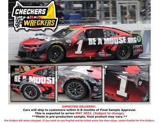*Preorder* Ross Chastain Autographed 2022 Moose Fraternity Checkers or Wreckers Martinsville 10/30 1:24 Nascar Diecast Ross Chastain, Race Win, Nascar Diecast, 2022 Nascar Diecast, 1:24 Scale Diecast