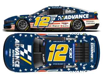 *Preorder* Ryan Blaney 2026 Advance Auto Parts Patriotic 1:24 Raw Nascar Diecast  Ryan Blaney, Nascar Diecast, 2026 Nascar Diecast, 1:24 Scale Diecast