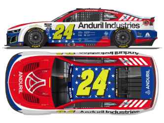 *Preorder* William Byron 2026 Anduril Patriotic 1:24 Raw Nascar Diecast William Byron, Nascar Diecast, 2026 Nascar Diecast, 1:24 Scale Diecast