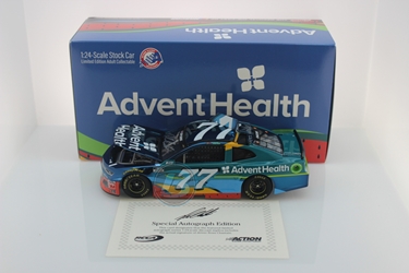 Ross Chastain Autographed 2020 AdventHealth 1:24 Color Chrome Nascar Diecast Ross Chastain, Nascar Diecast,2020 Nascar Diecast,1:24 Scale Diecast, pre order diecast