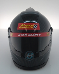 Ryan Blaney 2020 Advance Auto Parts MINI Replica Helmet - GENERIC WHITE BOX Ryan Blaney, Helmet, NASCAR, BrandArt, Mini Helmet, Replica Helmet