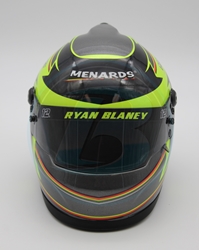 Ryan Blaney 2021 Menards MINI Replica Helmet Ryan Blaney, Helmet, NASCAR, BrandArt, Mini Helmet, Replica Helmet