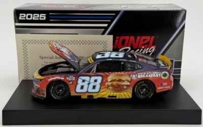 Shane Van Gisbergen Autographed 2025 Wendys Breakfast Baconator 1:24 Nascar Diecast Shane Van Gisbergen, Nascar Diecast, 2025 Nascar Diecast, 1:24 Scale Diecast, Autographed