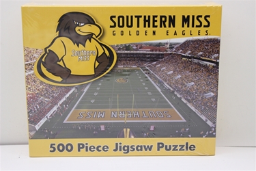 Souuthern Miss Golden Eagles 500 Piece Jigsaw Adult Puzzle Souuthern Miss Golden Eagles 500 Piece Jigsaw Adult Puzzle